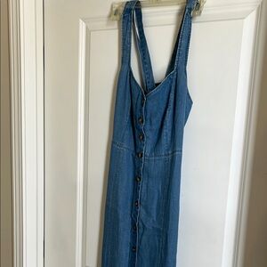 Blue Denim Button-Down Dress